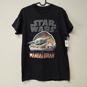 Star Wars The Mandalorian The Child Grogu T-Shirt Black S